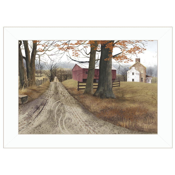 The Road Home 5 White Framed Print Wall Art