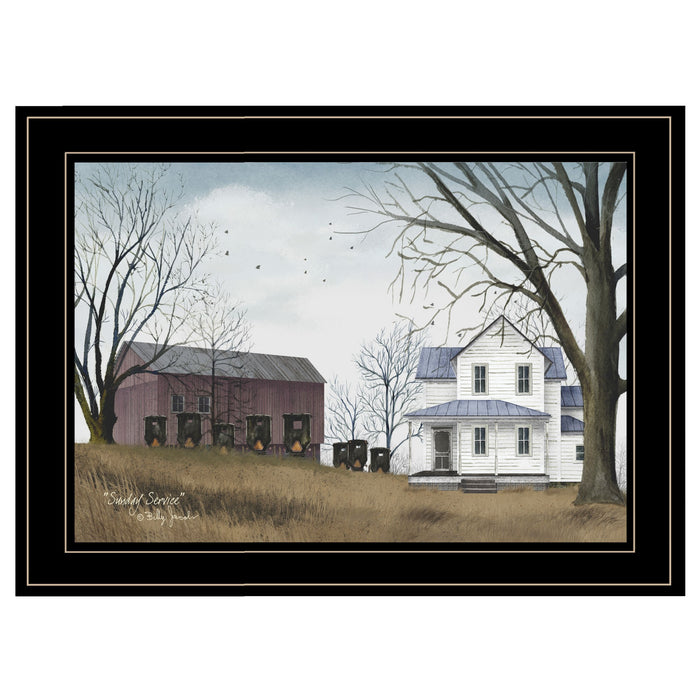 Sunday Service 2 Black Framed Print Wall Art