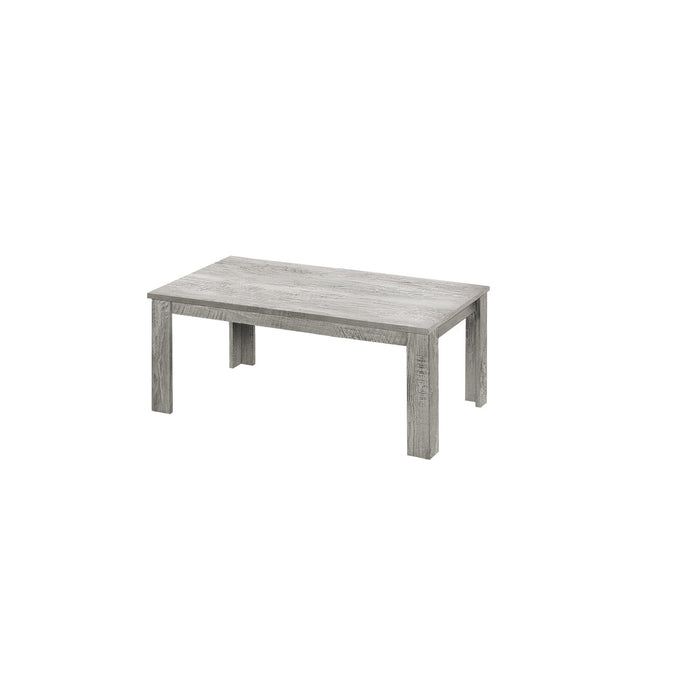 Set Of Three 44" Gray Rectangular Coffee Table