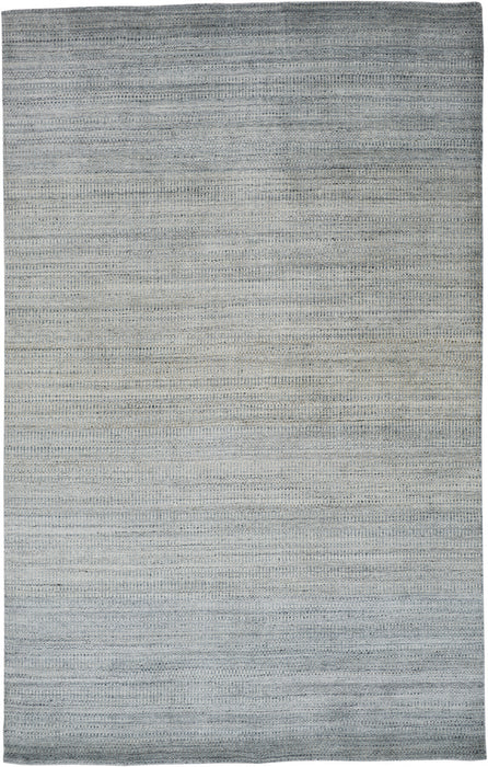 10' X 13' Blue And Gray Ombre Hand Woven Area Rug