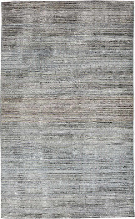 10' X 13' Blue Gray And Purple Ombre Hand Woven Area Rug