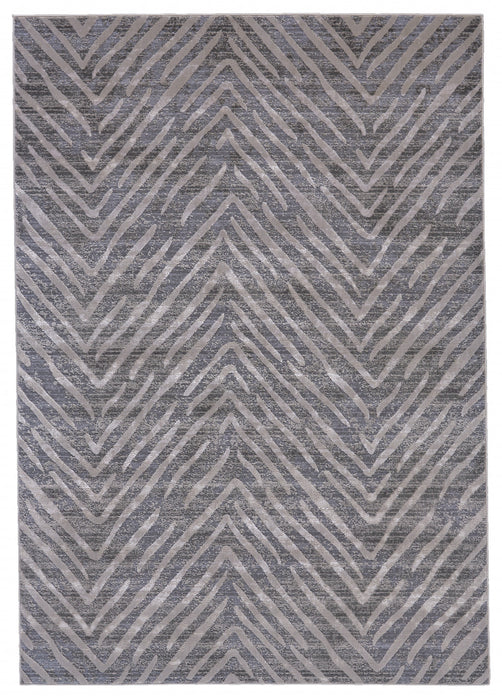 12' X 15' Gray Abstract Area Rug