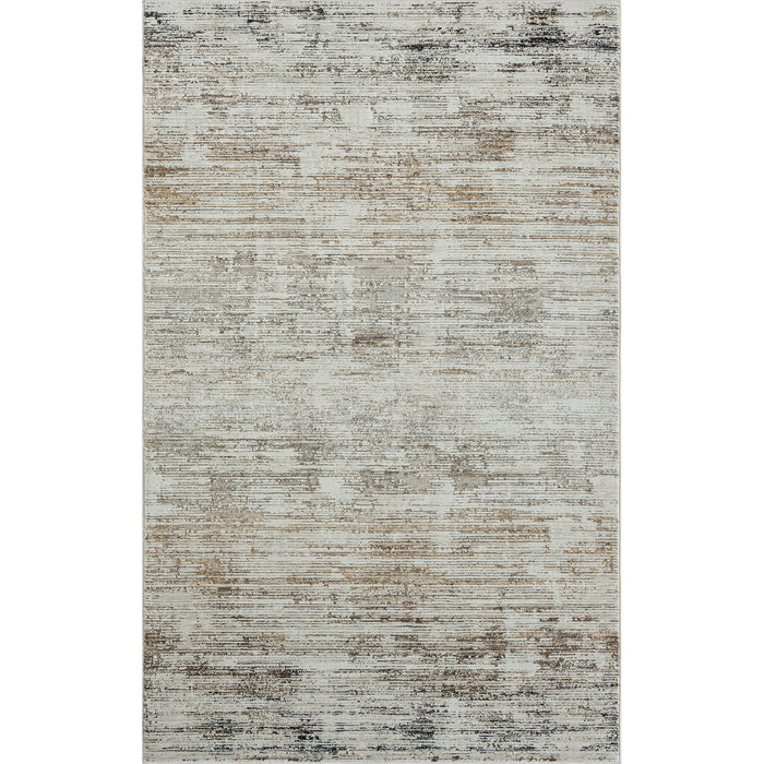 10' X 14' Gray Abstract Distressed Area Rug