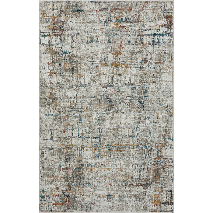 8' X 10' Gray Abstract Distressed Area Rug