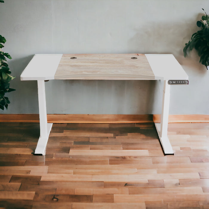 63" Adjustable White Standing Desk