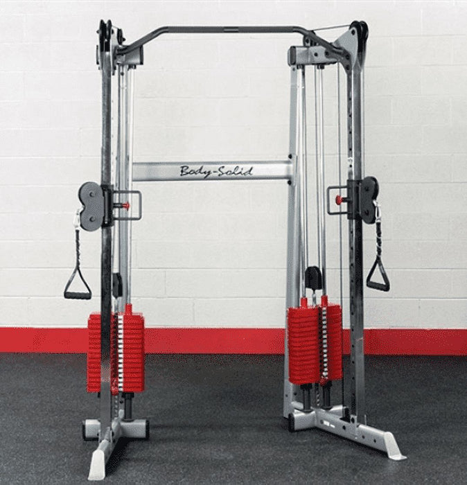 Body Solid Premium Red Steel Weight Stack 200Lbs, 20 X 10Lb Plates And Top Plate