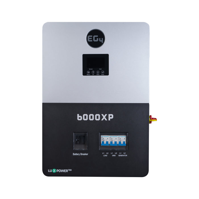 EG4 6000XP Off-Grid Inverter 8000W PV Input 6000W Output 480V VOC Input 48V 120/240V Split Phase All-In-One Solar Inverter