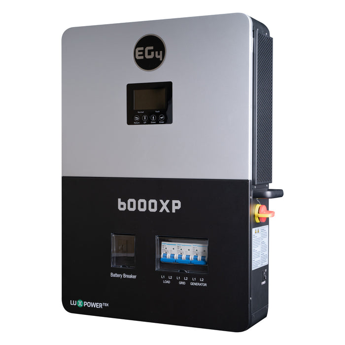 EG4 6000XP Off-Grid Inverter 8000W PV Input 6000W Output 480V VOC Input 48V 120/240V Split Phase All-In-One Solar Inverter