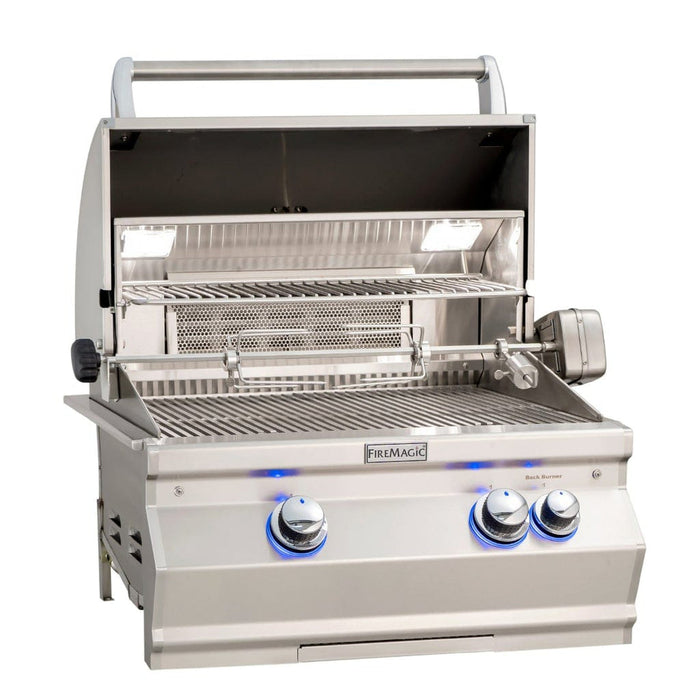 Fire Magic 24" 2-Burner Aurora A430i Built-In Gas Grill w/ Analog Thermometer-Propane Gas