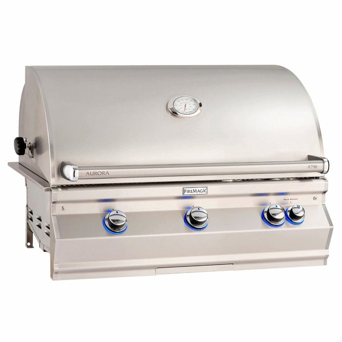 Fire Magic 36" 3-Burner Aurora A790i Built-In Gas Grill Analog Thermometer-Propane Gas