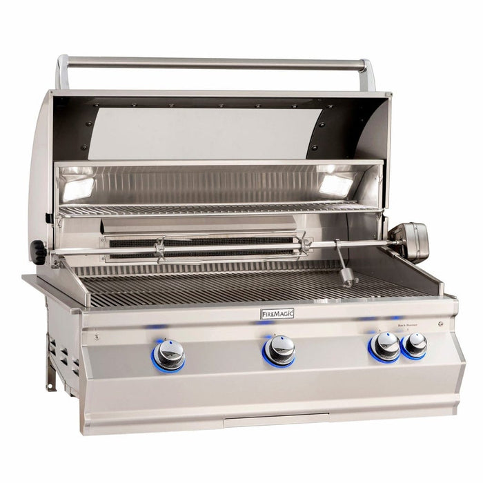 Fire Magic 36" 3-Burner Aurora A790i Built-In Gas Grill w/ Rotisserie & Analog Thermometer-Propane Gas