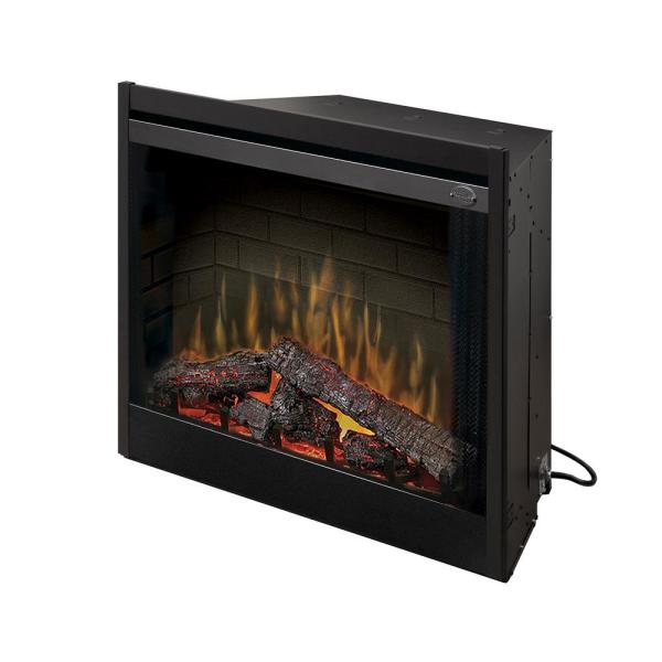 Dimplex 39-Inch Deluxe Built-In Electric Fireplace Insert with Brick Effect and Purifire