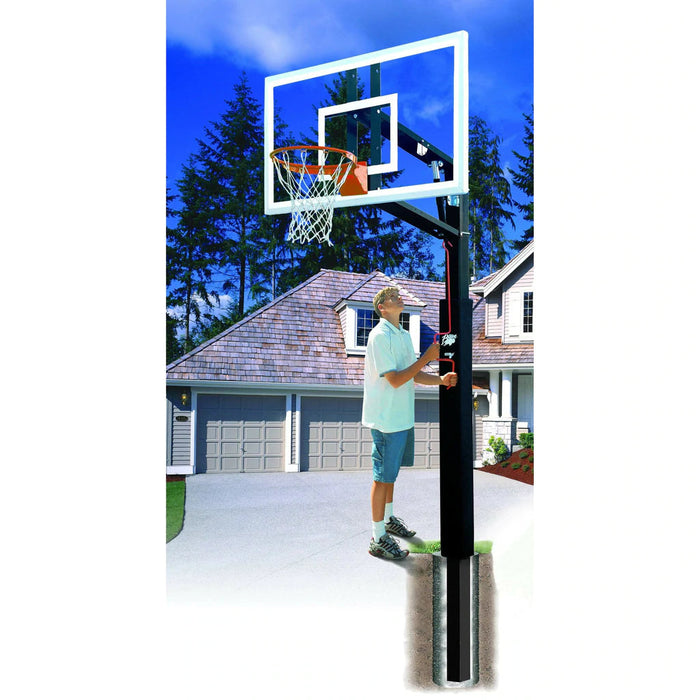 Lottery Pick ZipCrank 4" Adjustable Basketball Hoop System BA8350 by Bison