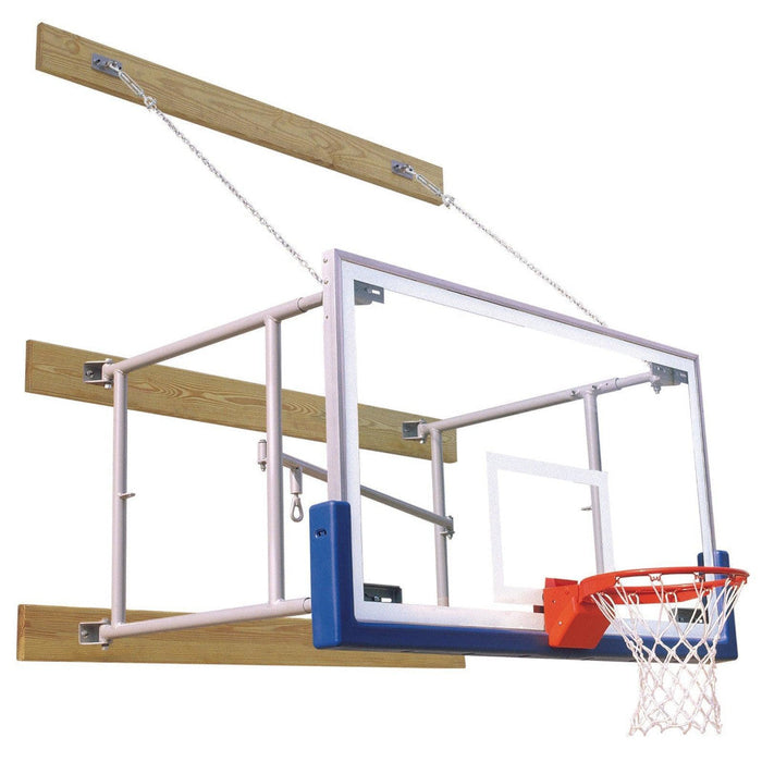 Bison 8'-12' Side Fold Competition Basketball Hoop Package