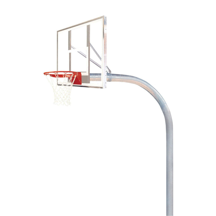 Bison 5-9/16" Mega Duty 42" x 72" Unbreakable Polycarbonate Playground Basketball Hoop System