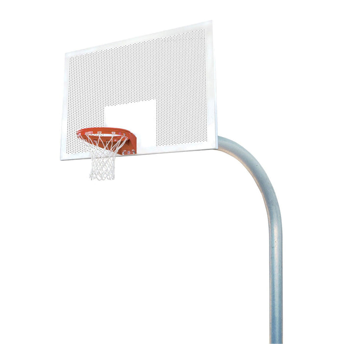 Bison 5-9/16" Mega Duty 42" x 72" Perforated Steel Playground Basketball Hoop System