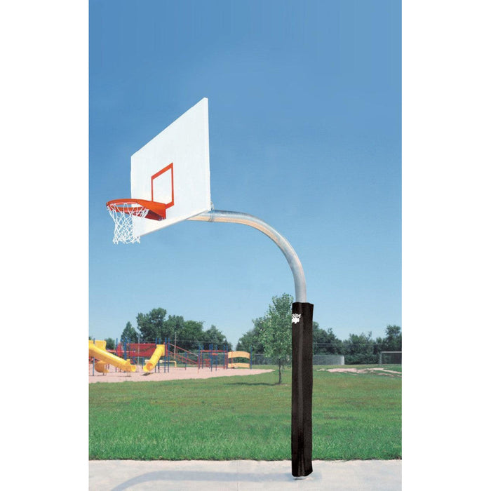 Bison 5-9/16" Mega Duty 42" x 72" Steel Rectangular Playground Basketball Hoop System