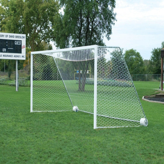 Bison ShootOut 4" Square Aluminum Permanent/Semi Permanent Soccer Goals