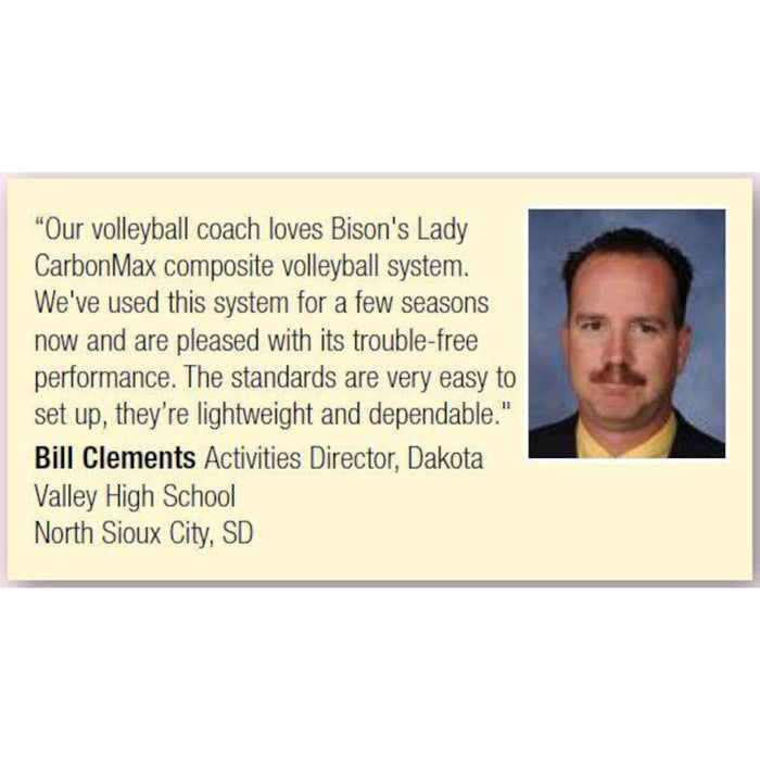 Bison Lady CarbonMax Composite Double Court System without Sockets