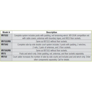 Bison CarbonLite Composite Volleyball System without Padding