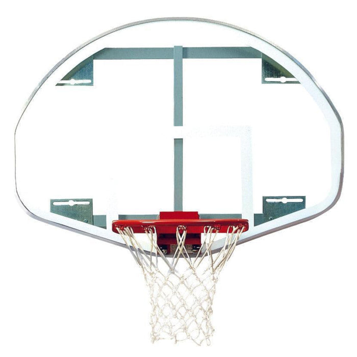 Bison 39" x 54" Fan-Shaped Extended Life Competition Glass Basketball Backboard