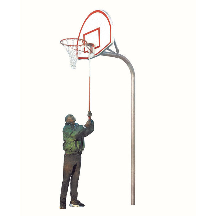 Bison 3-1/2" Removable Tough Duty Playground Basketball Hoop System