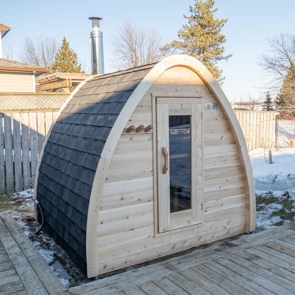 Canadian Timber Mini Pod Sauna - Dundalk Leisurecraft Canadian Timber Collection, 2-4 Person Capacity