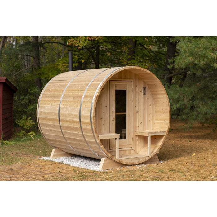 Canadian Timber Serenity 2-4 Person Barrel Sauna - CTC2245W