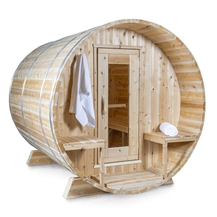 Canadian Timber Serenity 2-4 Person Barrel Sauna - CTC2245W