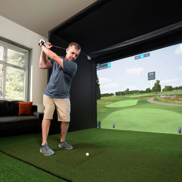 Carl's Place C-Series Pro Golf Simulator Enclosure Kit with Impact Screen