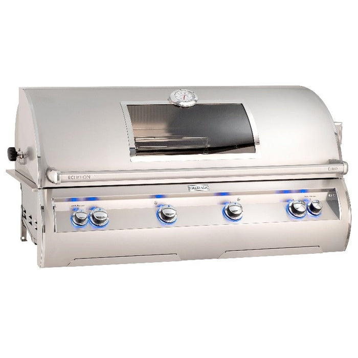 Fire Magic Grills E1060I-8EAP-W Echelon 50 Inch Built-In Grill with Analog Thermometer with View Window, Liquid Propane, Cast Stainless Steel "E" Burners-Propane Gas-Window