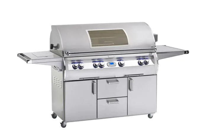 Echelon Diamond Freestanding Gas Grill With Rotisserie, Single Side Burner, Digital Thermometer & Magic View Window, 48", Fire Magic