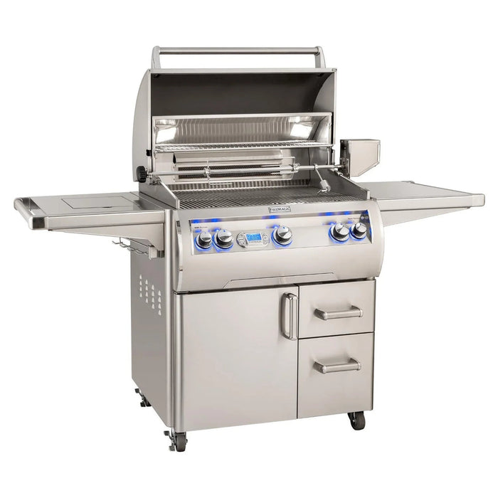 Echelon Diamond Freestanding Propane Gas Grill with Side Burner Rotisserie & Digital Thermometer 30" Fire Magic