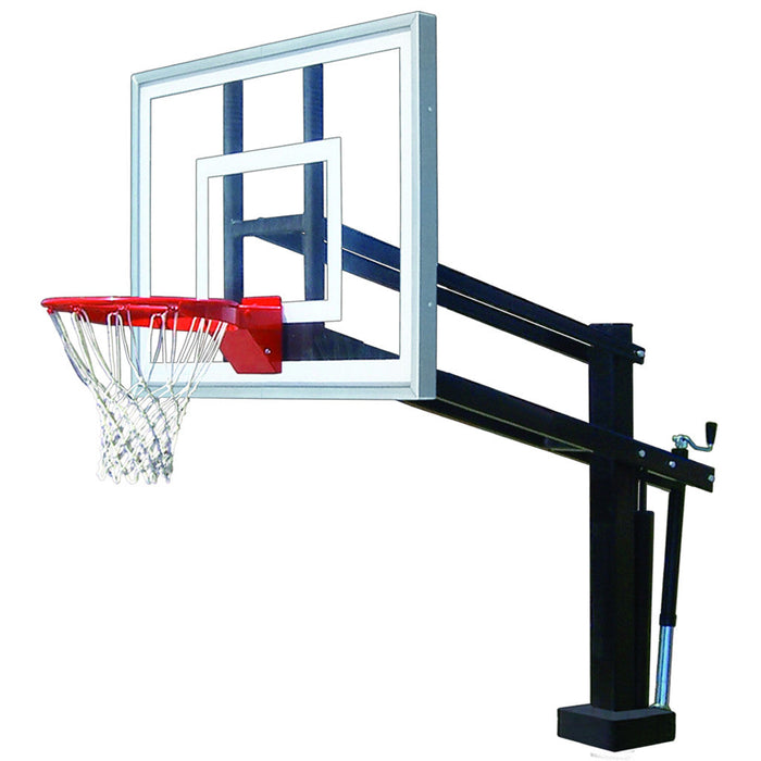 Poolside Adjustable Basketball Hoop, First Team HydroShot