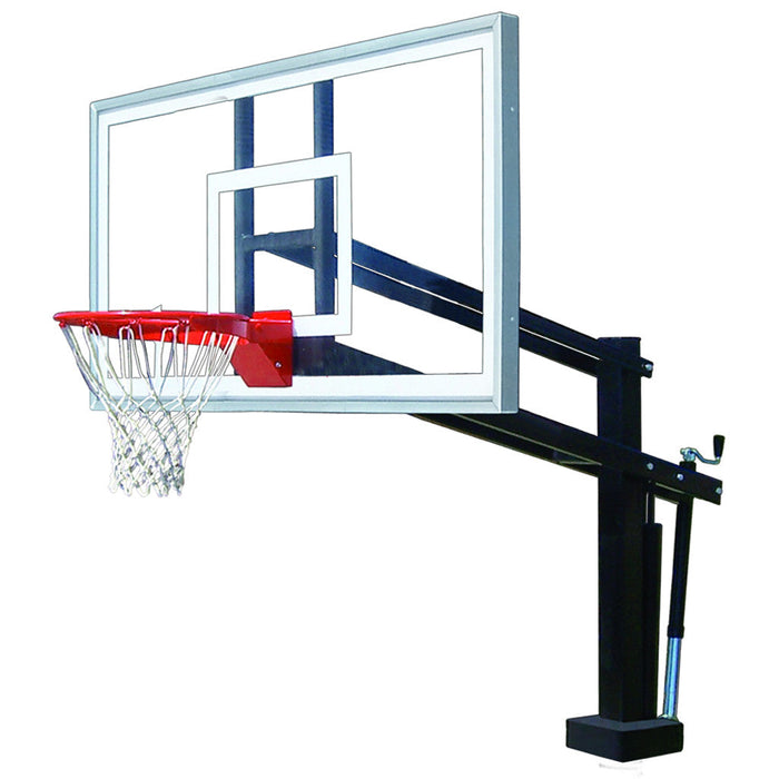 Poolside Adjustable Basketball Hoop, First Team HydroShot