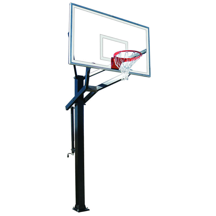 In-Ground Adjustable Basketball Hoop, Powerhouse 6 by First Team