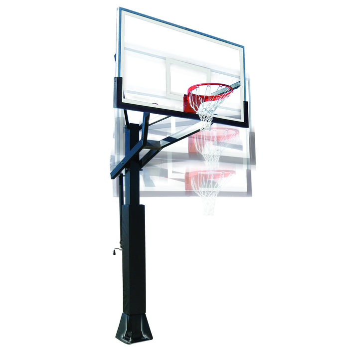 In-Ground Adjustable Basketball Hoop, Powerhouse 6 by First Team