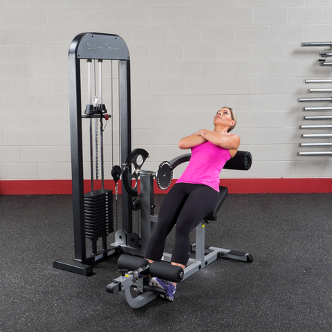 BODY SOLID PRO SELECT AB AND BACK SELECTORIZED-210LB STACK