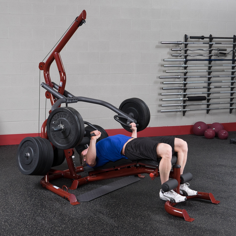 Body Solid Corner Leverage Gym Package, Includes Gfid100 Bench