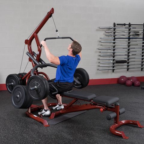 Body Solid Corner Leverage Gym Package, Includes Gfid100 Bench