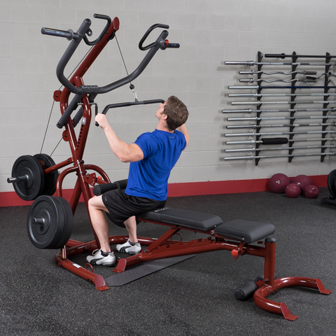 Body Solid Corner Leverage Gym Package, Includes Gfid100 Bench