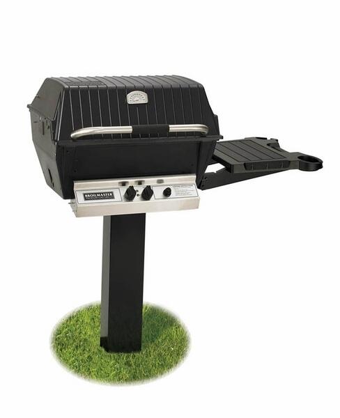 Broilmaster Deluxe Series 24-Inch In-Ground Natural Gas Grill with 2 Standard Burners in Black