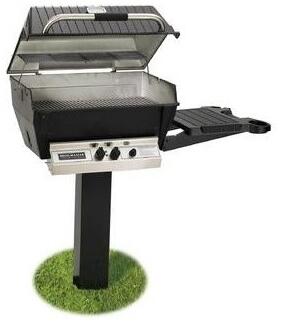 Broilmaster Deluxe Series 24-Inch In-Ground Natural Gas Grill with 2 Standard Burners in Black