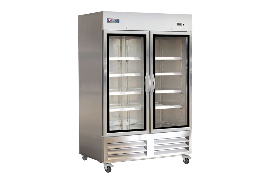 IKON IB54RG 53" Two Section Glass Door Reach-In Refrigerator