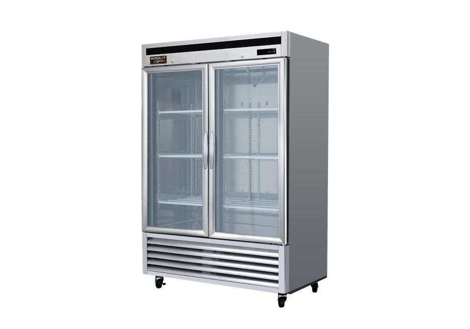Kool-It - Upright Bottom Mount Refrigerator Glass Door