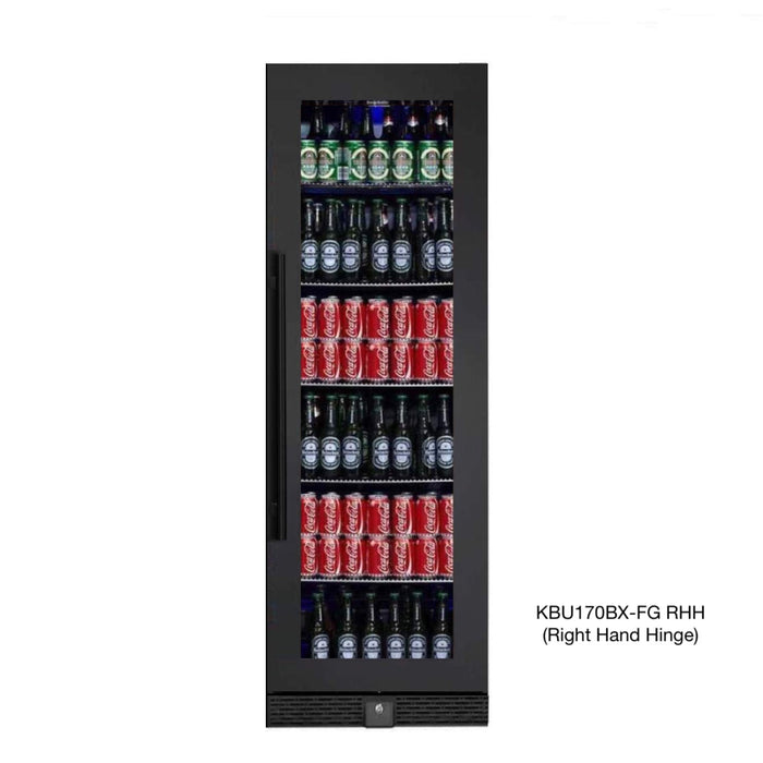 Kings Bottle 72" Large Beverage Refrigerator With Clear Glass Door with Stainless Steel Trim