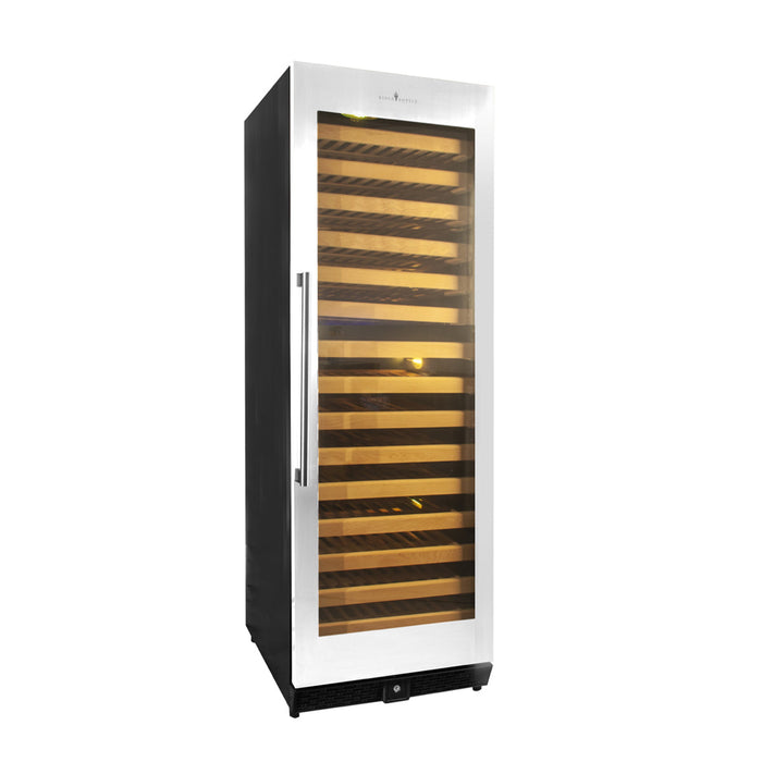 Kings Bottle Tall Large Wine Cooler Refrigerator Drinks Cabinet with Stainless Steel Trim