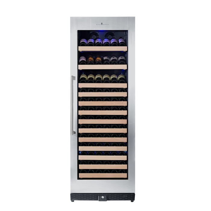 Kings Bottle Tall Large Wine Cooler Refrigerator Drinks Cabinet with Stainless Steel Trim