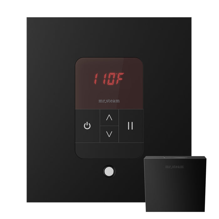 Mr. Steam Basic Butler Steam Shower Control Package with iTempo Control and Aroma Designer SteamHead in Square Brushed Bronze