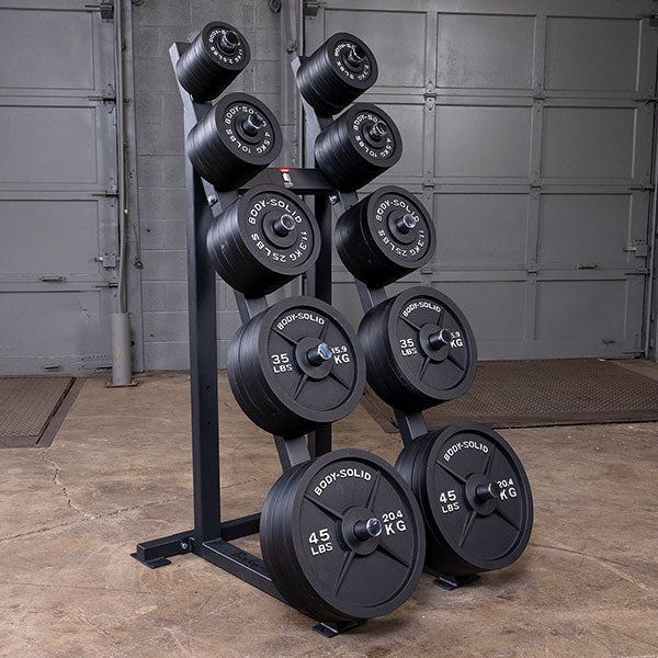 Body Solid 500 Lb Cast Oly Set, Black Bar